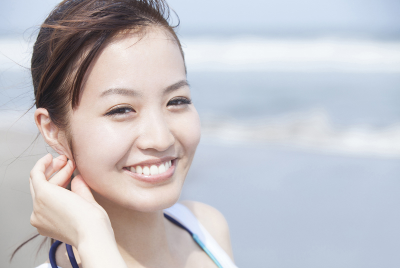 水着の女性