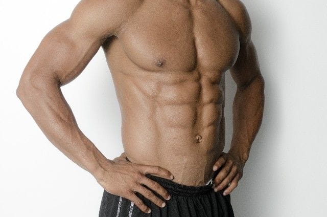 マッチョな男性の上半身