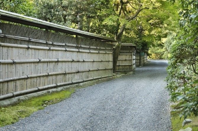 京都のお寺の柵