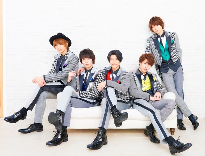 “DearDream” 左から 正木 郁(as:沢村千弦)、溝口琢矢(as:及川 慎)、石原壮馬(as:天宮 奏)、富田健太郎(as:佐々木 純哉)、太田将熙(as:片桐いつき)